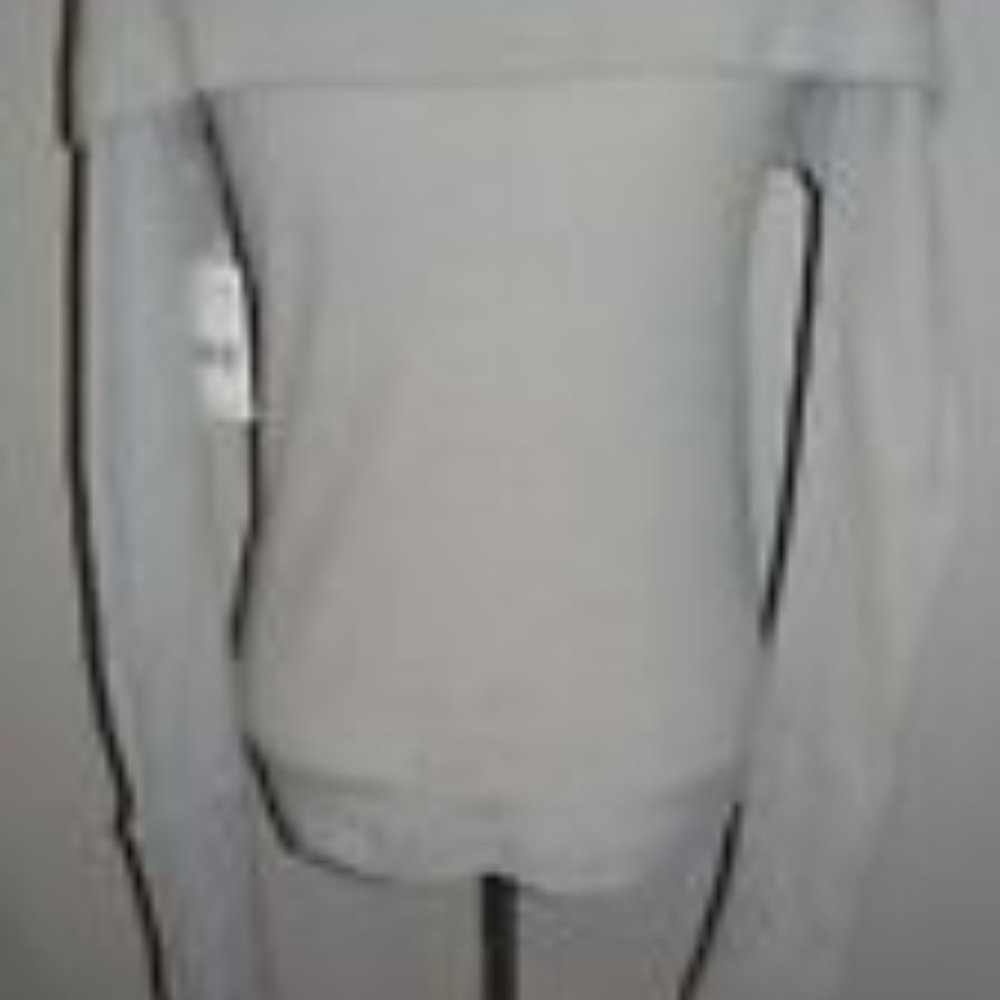 FREE PEOPLE -WE THE FREE MS SIZE LARGE CLOUD GRAY SNOWBUNNY OFF THE SHOULDER TOP - Picture 4 of 9